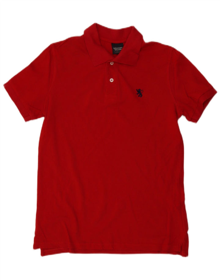 Williams Wilson Herren-Poloshirt, Größe S, Burgunderrot, Baumwolle