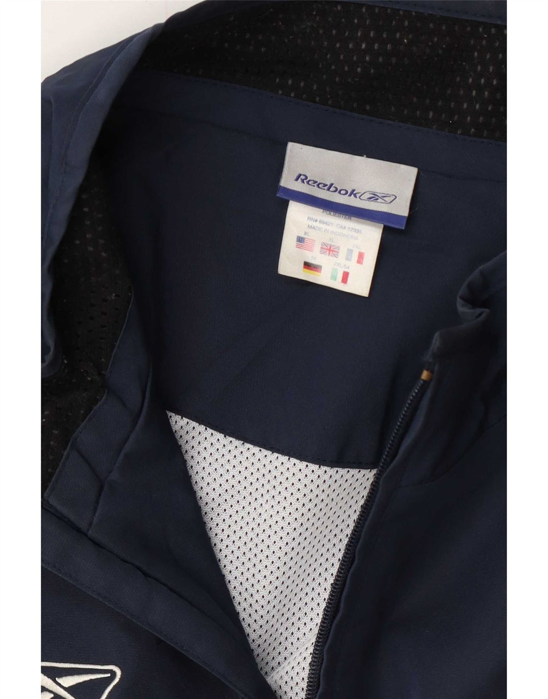 Reebok Herren Regenjacke UK 42 XL Marineblau Polyester