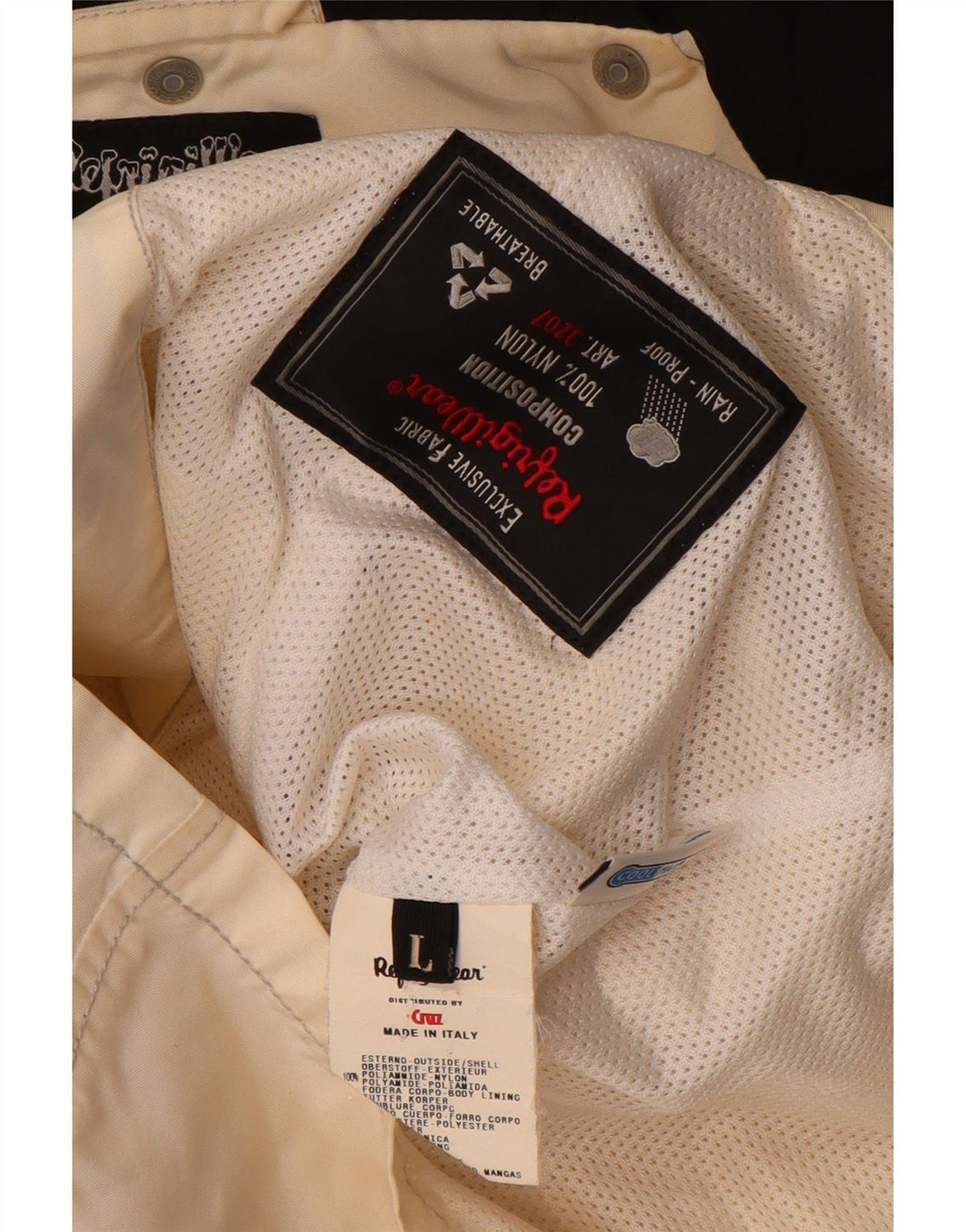 Refrigiwear Damen-Regenjacke mit Kapuze, UK 14, Größe L, gebrochenes Weiß, Polyamid