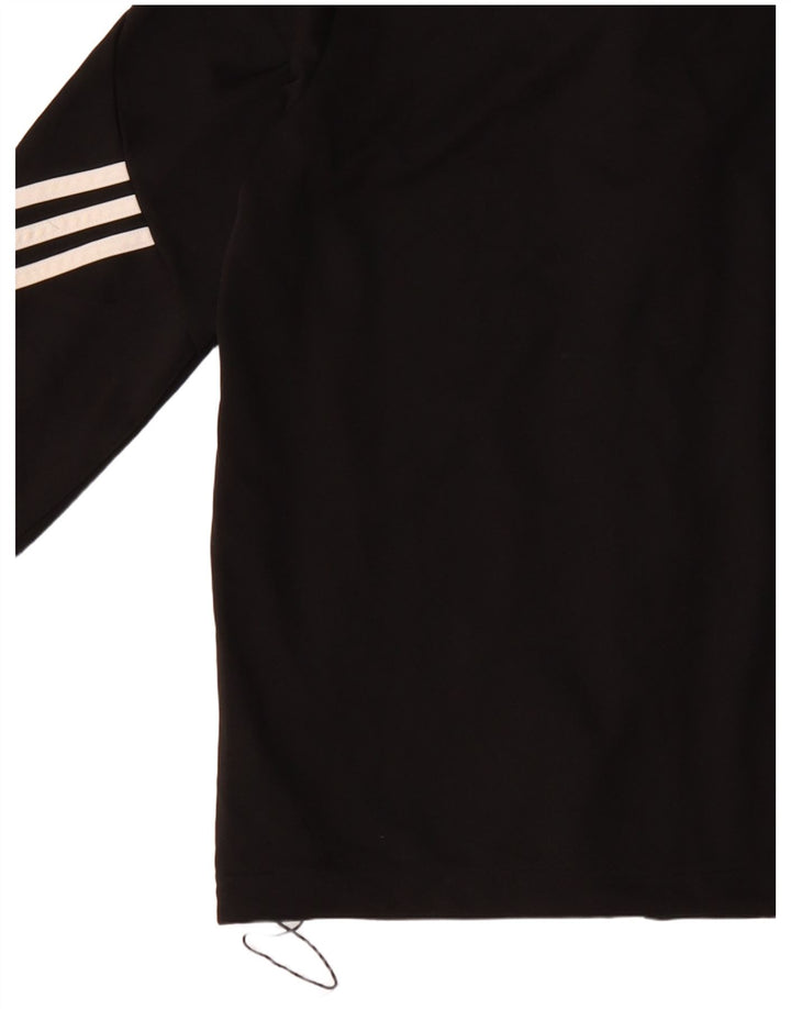 Adidas Jungen Climalite Trainingsanzug Top Jacke 13-14 Jahre Schwarz Polyester