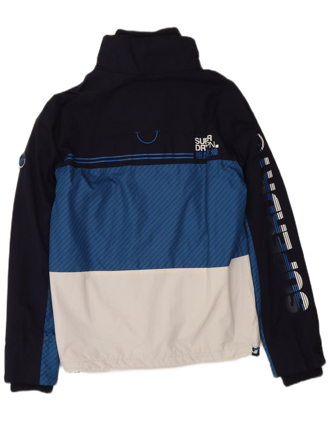 Superdry Herren Windtrekker Windjacke UK 38 Medium Marineblau
