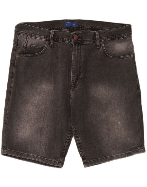 Zara Herren Jeansshorts EU 46 XL W36 Grau