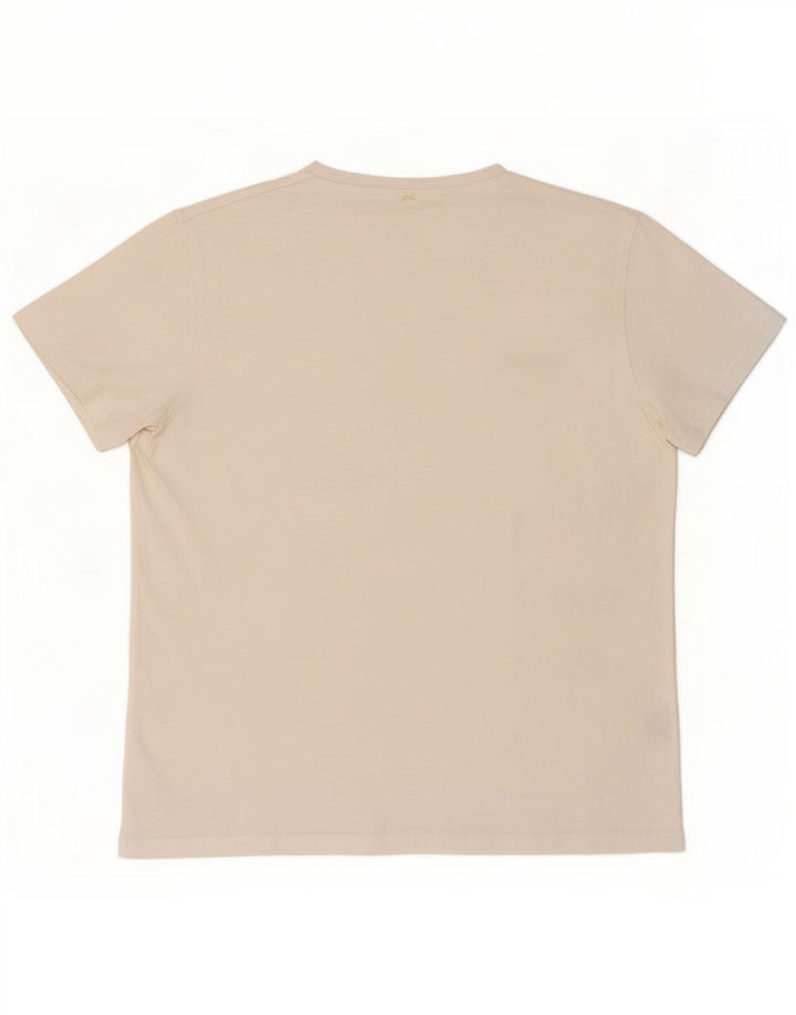 Pierre Cardin Herren T-Shirt Top aus mittelweißer Baumwolle