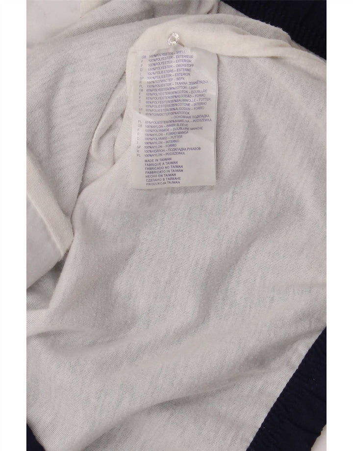 Reebok Damen-Trainingsanzug-Top-Jacke, UK 12, mittleres Marineblau, Farbblock