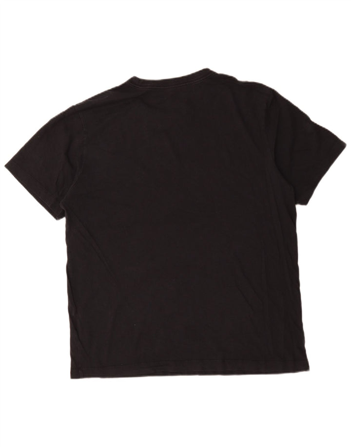 Nike Herren T-Shirt Top Large Schwarz Baumwolle
