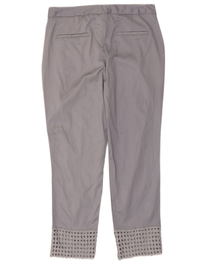 Gerade Chino-Hose für Damen von Zara, Größe M, W28, L26, Grau, Baumwolle