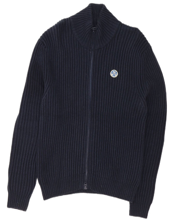 North Sails Herren-Strickjacke XL aus marineblauer Baumwolle