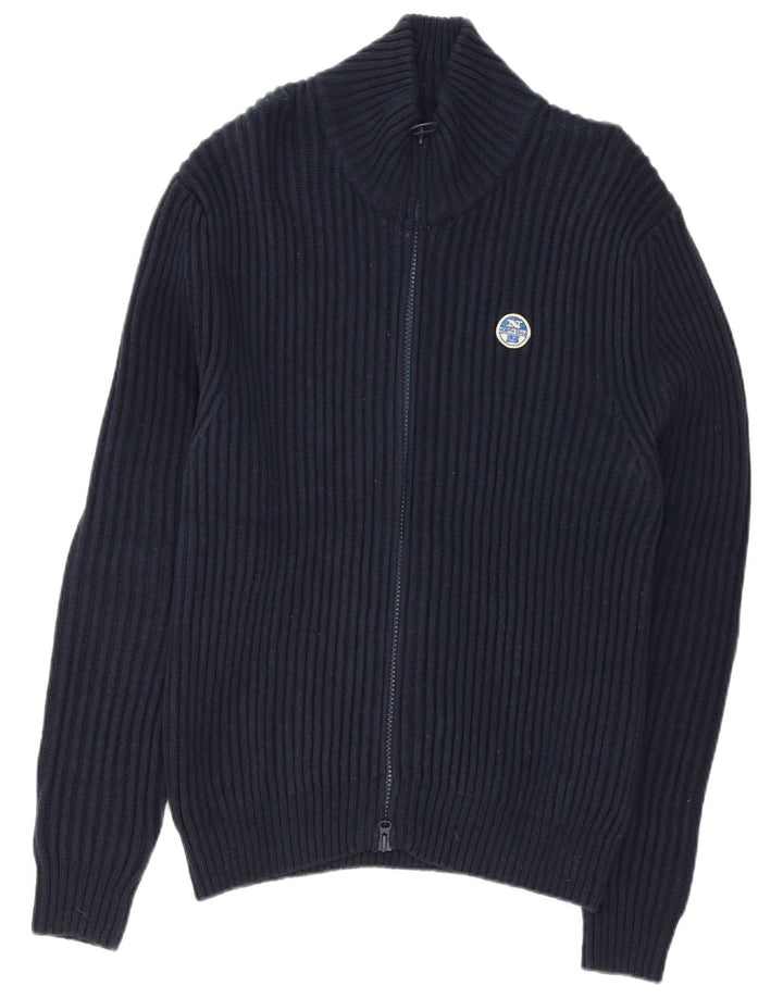 North Sails Herren-Strickjacke XL aus marineblauer Baumwolle