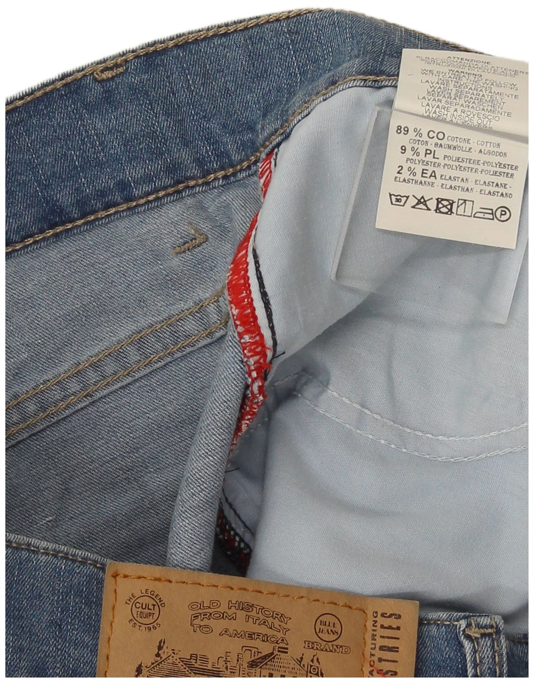 Carrera Herren 721 Denim Shorts W33 Mittelblaue Baumwolle
