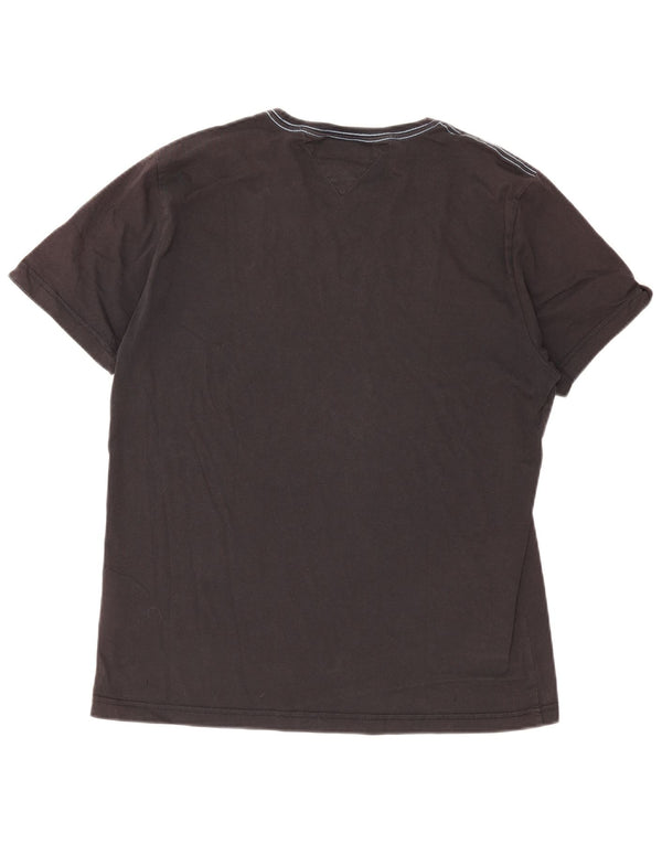 Tommy Hilfiger Herren Grafik T-Shirt Top XL Schwarz Baumwolle