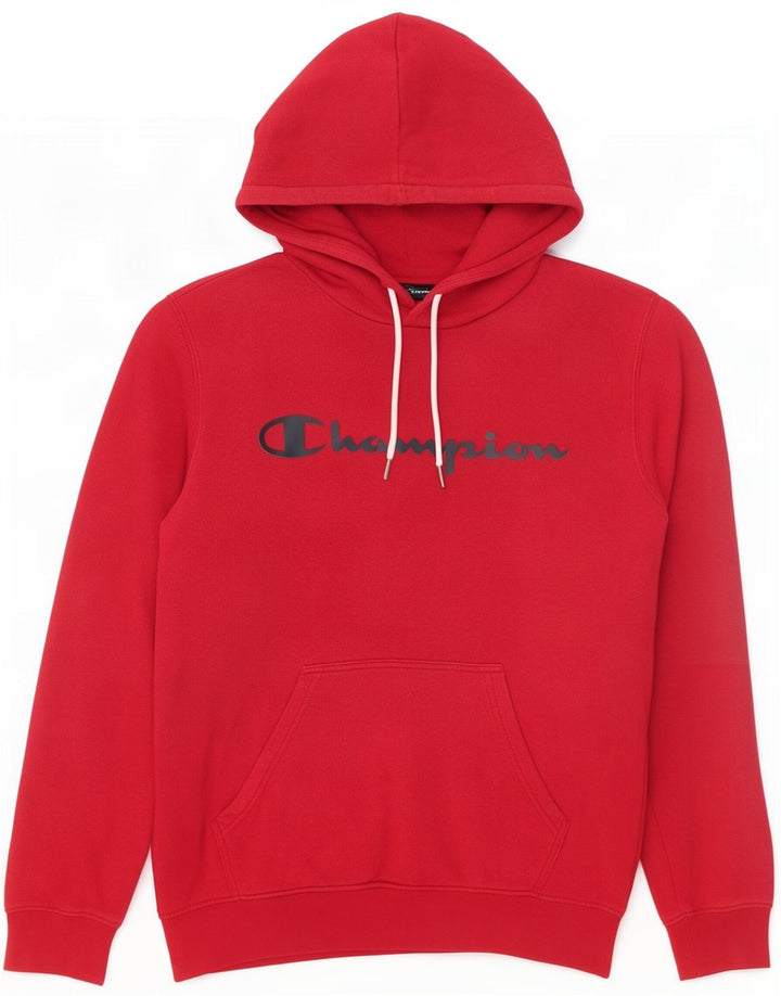 Champion Herren-Kapuzenpullover mit Grafik, mittelrote Baumwolle