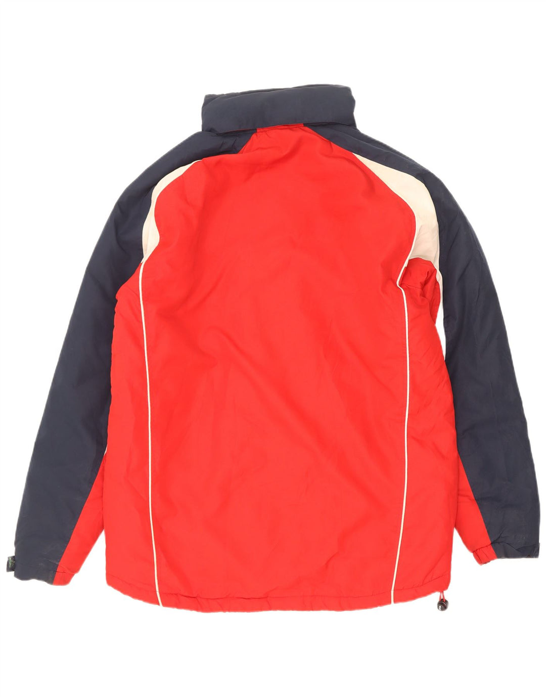 Asics Herren Graphic Windjacke UK 40 Large Rot Colourblock Polyester