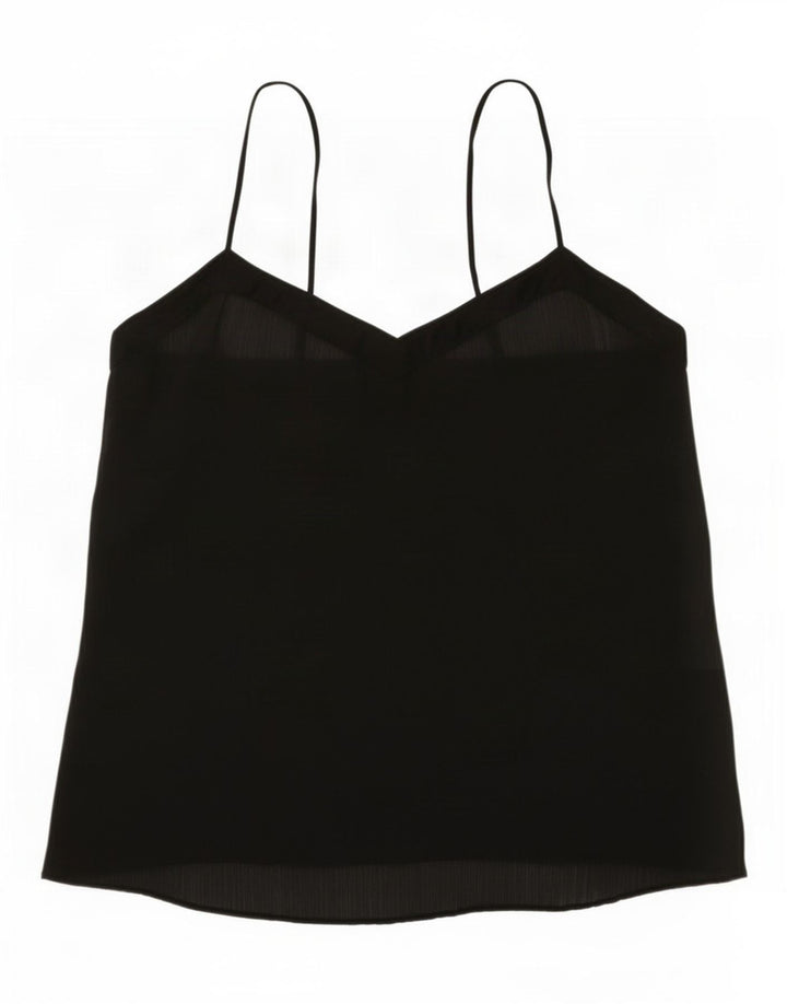 Benetton Damen Cami Top UK 12 Medium Schwarz