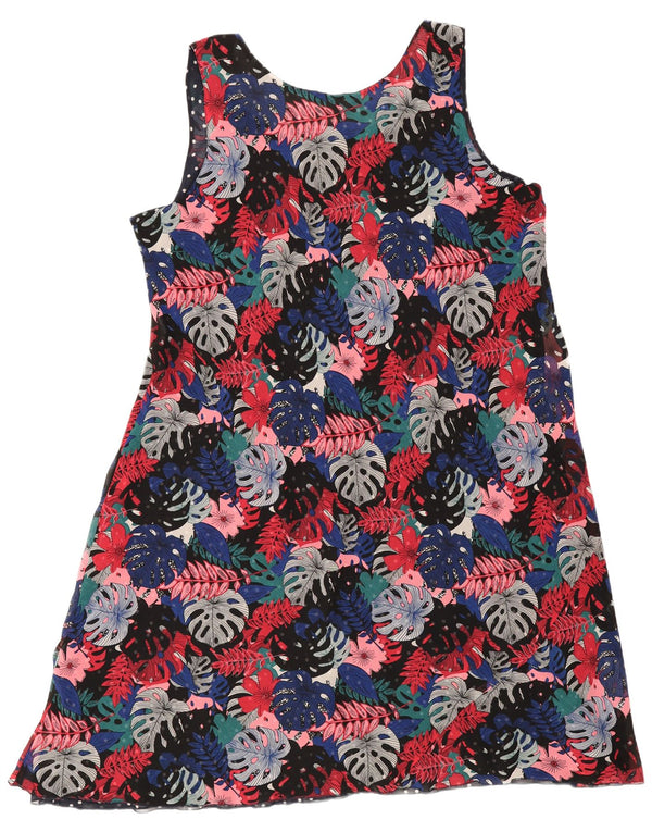 Joe Browns Damen ärmelloses A-Linien-Kleid UK 20 2XL Mehrfarbig geblümt