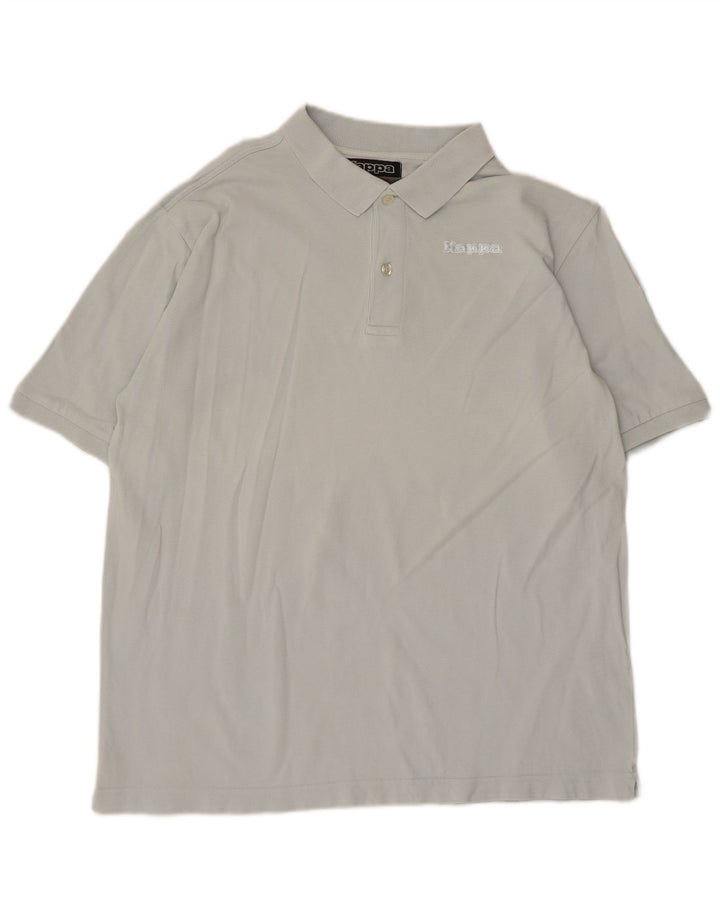 Kappa Herren-Poloshirt, große blaue Baumwolle