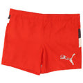 Puma Herren-Badeshorts mit Grafik, Mittelrotes Farbblock-Polyester