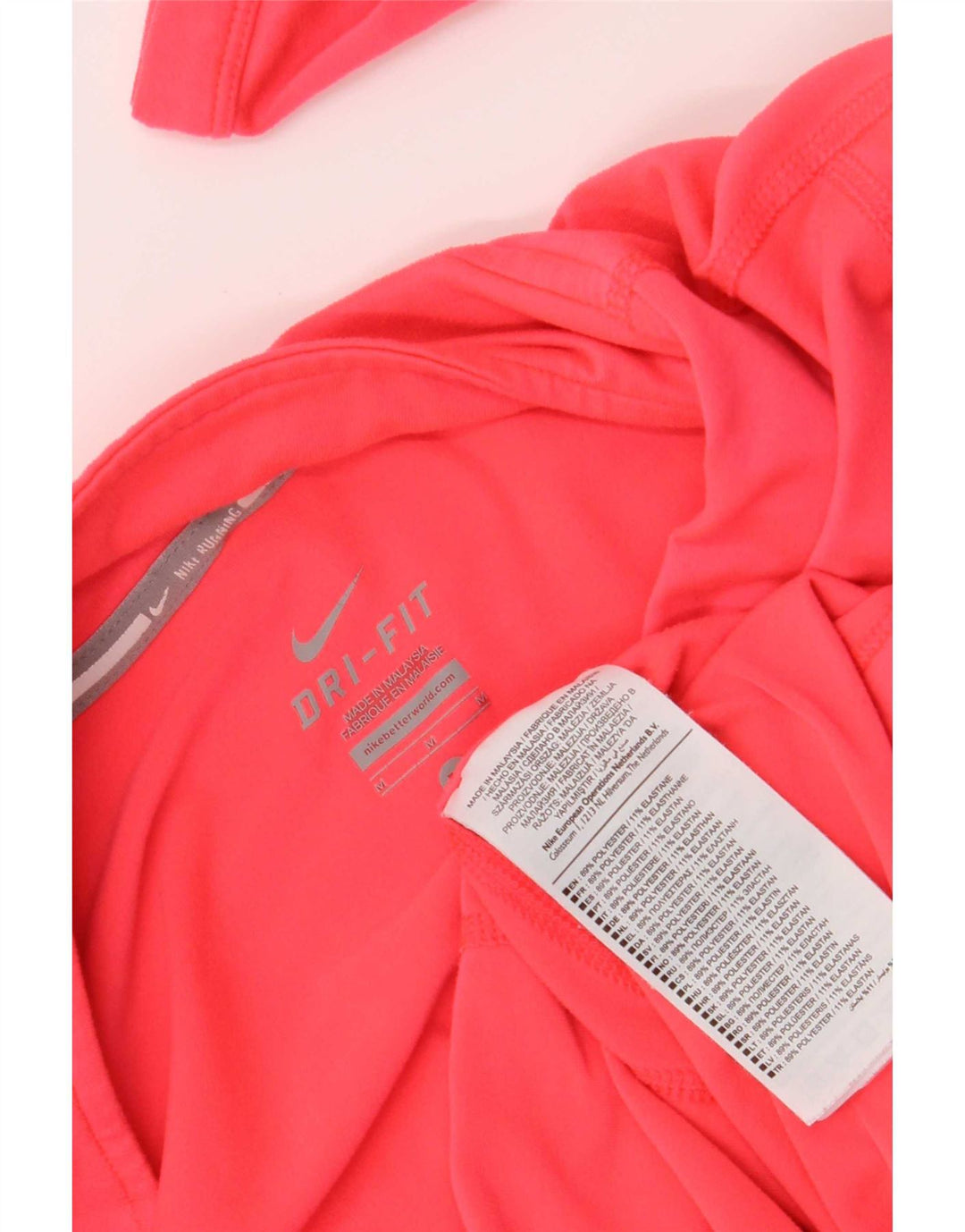 Nike Damen Dri Fit Pullover-Trainingsanzugoberteil mit Reißverschluss, UK 12, Mittelrosa