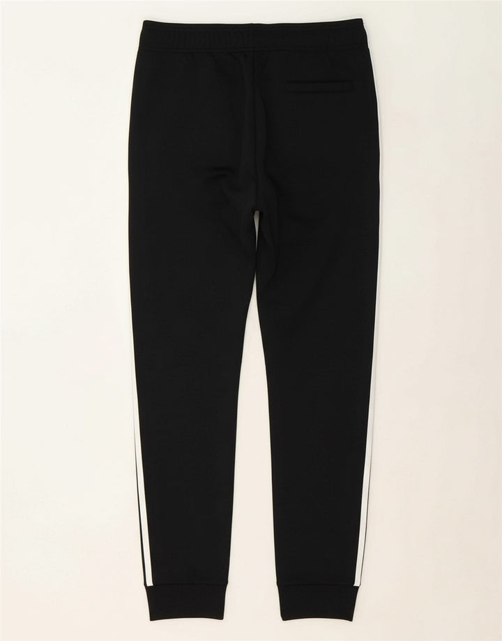 ADIDAS Boys Tracksuit Trousers Joggers 13-14 Years Black Polyester