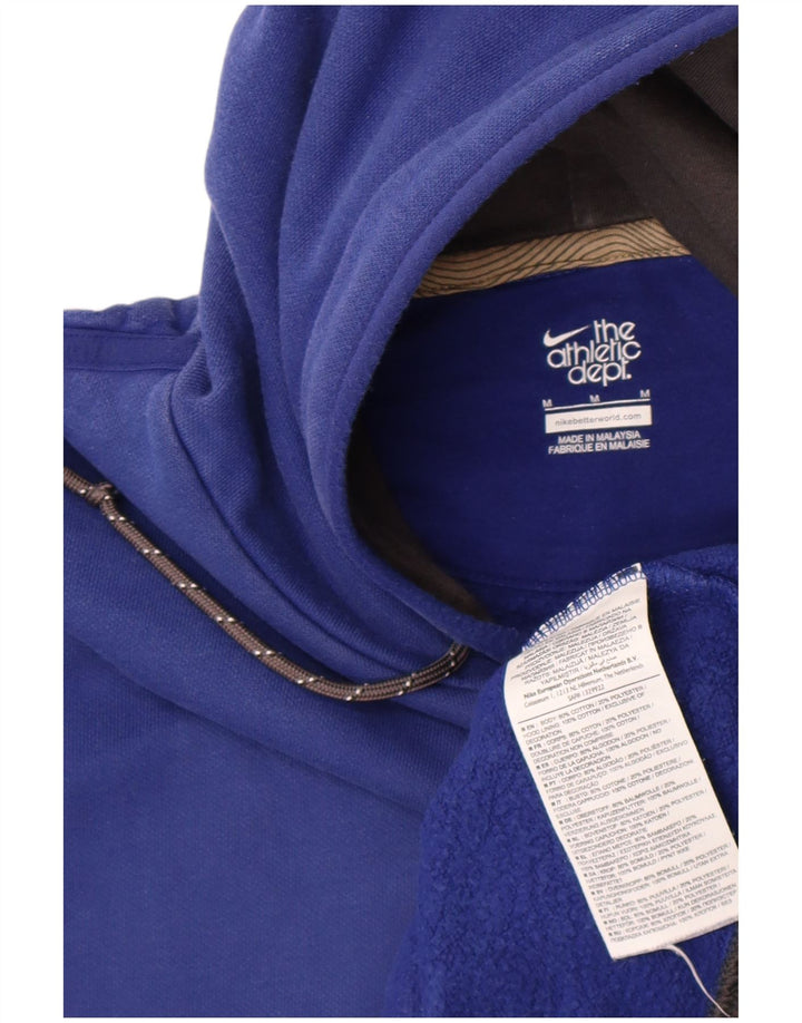 Nike Herren-Kapuzenpullover mit grafischem Print, mittelblaue Colourblock-Baumwolle