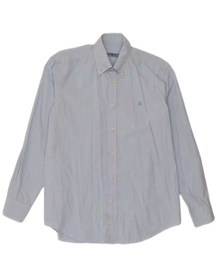 Harmont & Blaine Herrenhemd XL, blaue Baumwolle