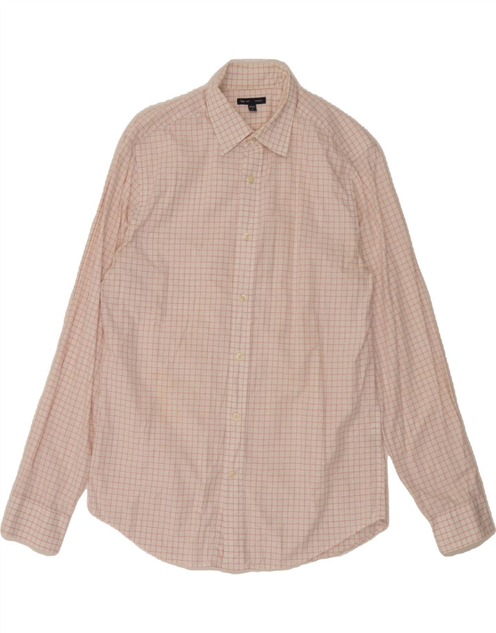 GAP Mens Shirt Medium Pink Check Cotton Vintage Gap and Second-Hand Gap from Messina Hembry 