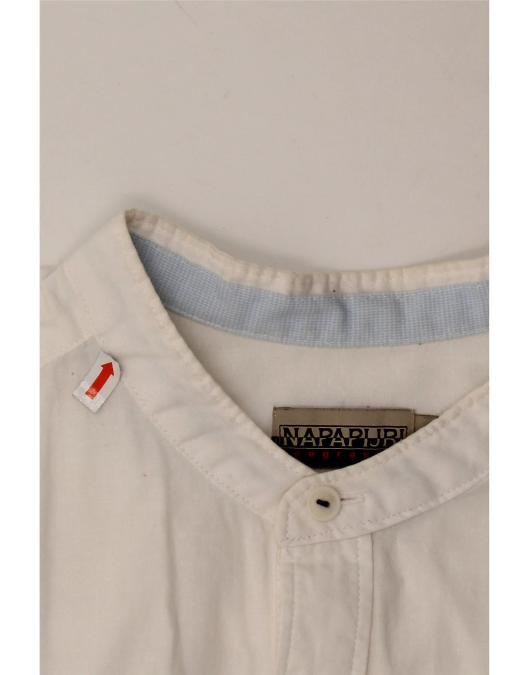 NAPAPIJRI Herren Geographic Regular Fit Hemd aus mittelweißer Baumwolle