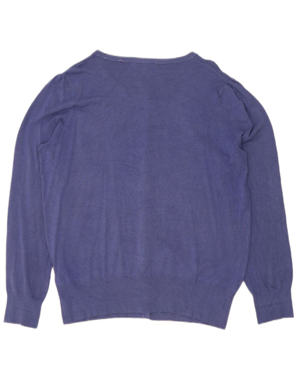 Marks & Spencer Damen-Cardigan-Pullover UK 16 Große blaue Viskose