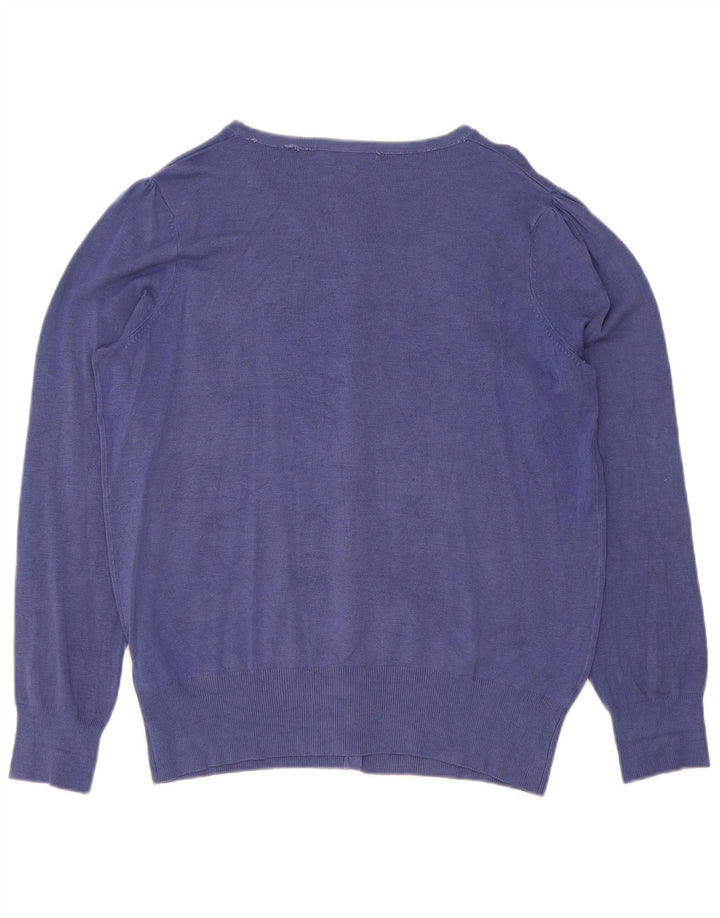 Marks & Spencer Damen-Cardigan-Pullover UK 16 Große blaue Viskose