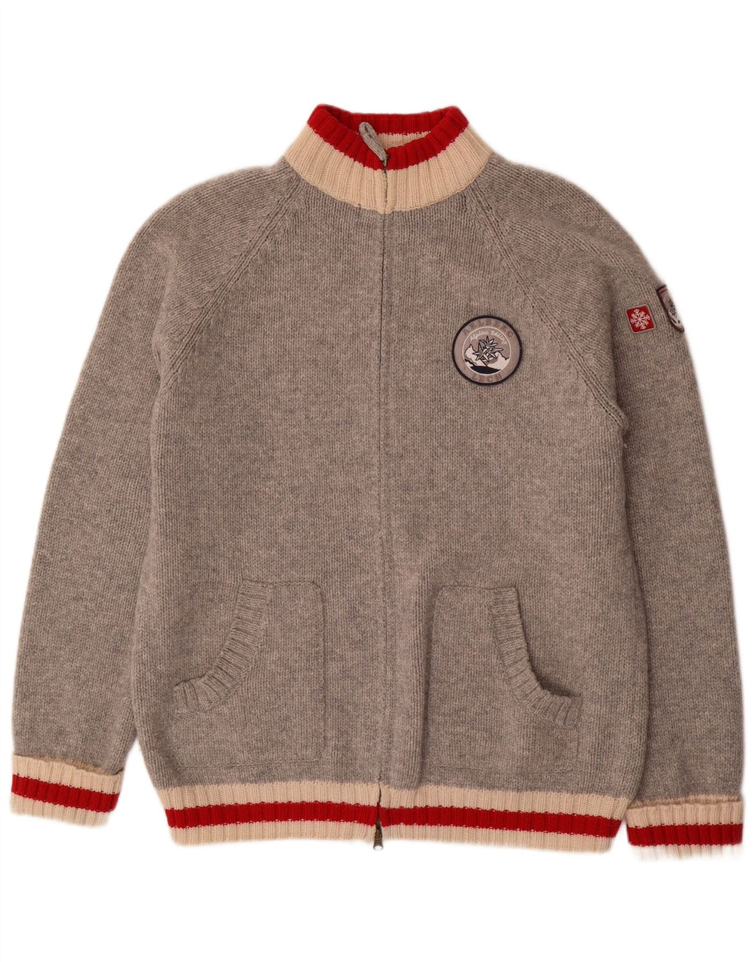 MC NEAL Herren Strickjacke 2XL Graue Wolle