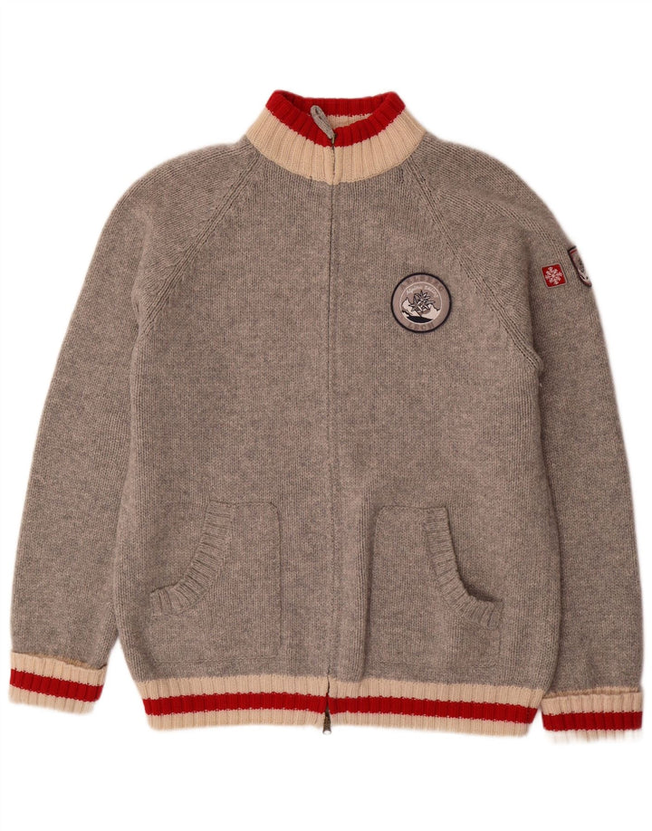 MC NEAL Herren Strickjacke 2XL Graue Wolle