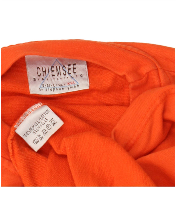 Chiemsee Herren Graphic Top Langarm 2XL Orange Baumwolle