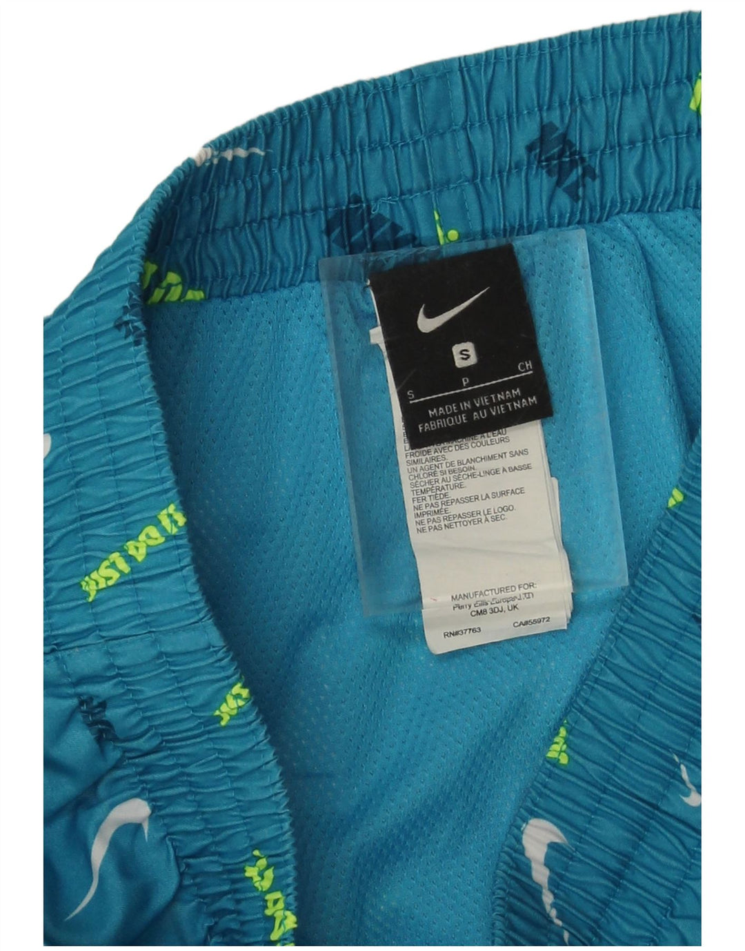 Nike Herren-Sportshorts mit Grafik, Größe S, blau, Polyester