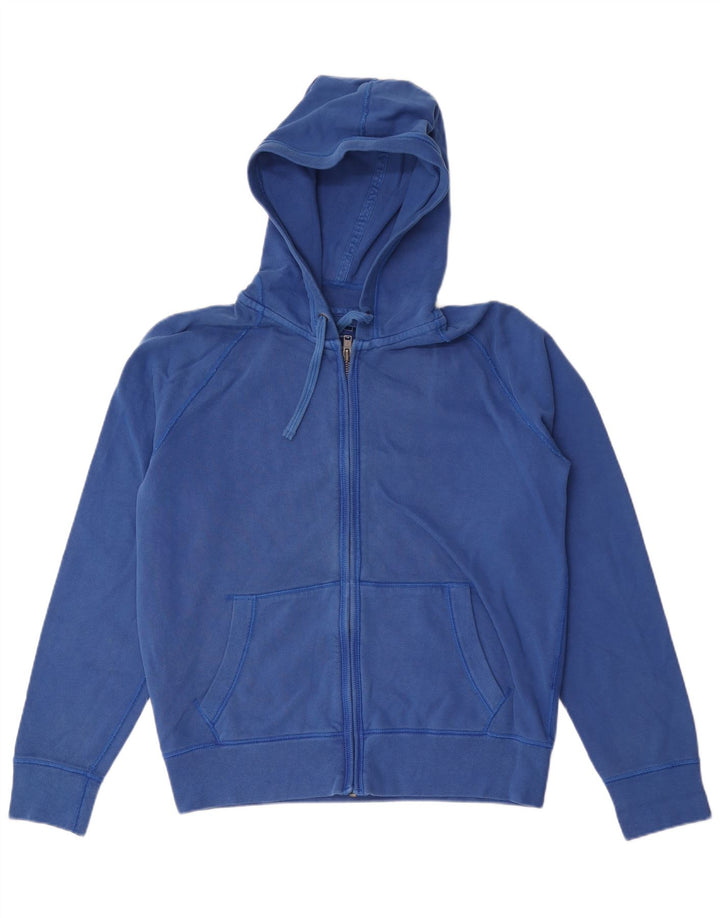 Gap Herren-Kapuzenpullover mit Reißverschluss, mittelblaue Baumwolle