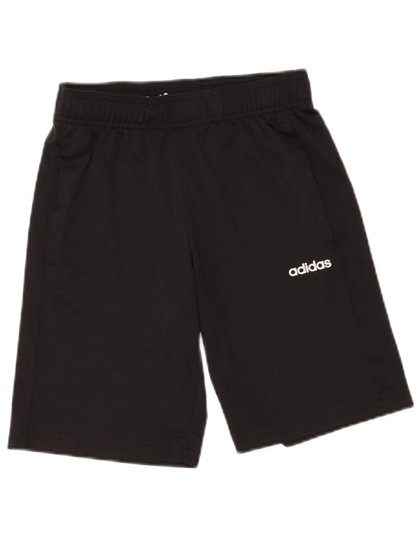 Adidas Jungen Aeroready Sportshorts 11–12 Jahre, schwarzes Polyester