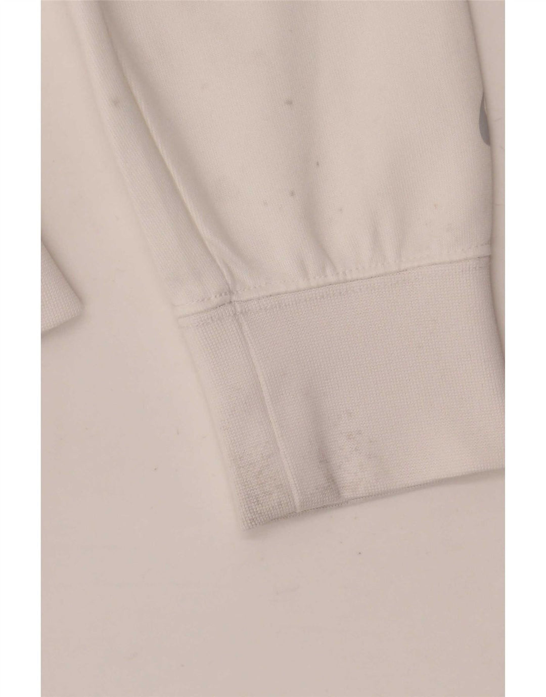 Nike Herren-Kapuzenpullover mit grafischem Reißverschluss, mittelweißes Farbblock-Polyester