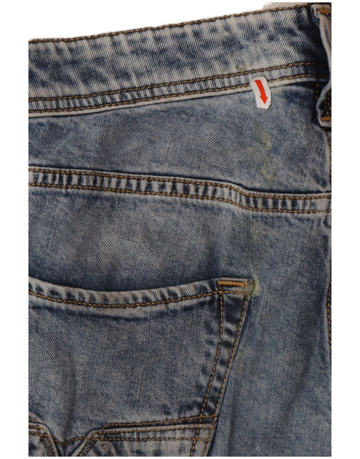 Diesel Herren Straight Jeans W31 L27 Blaue Baumwolle