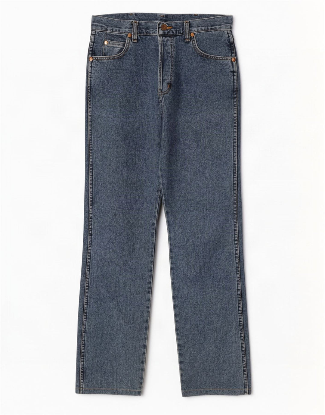 Wrangler Mens Evolution Straight Jeans W30 L31 Blaue Baumwolle