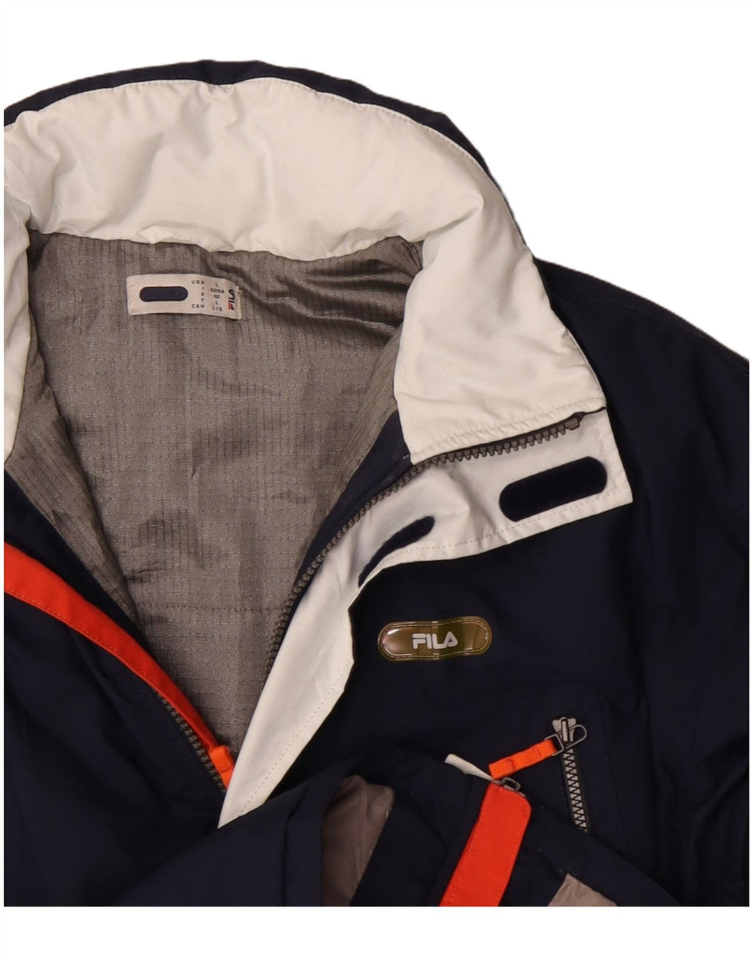 Fila Herren-Skijacke, großes marineblaues Polyester