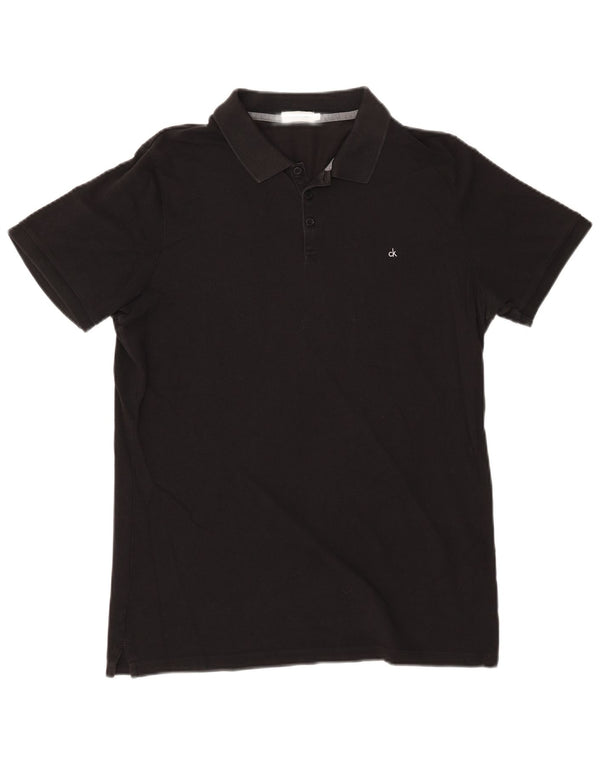 Calvin Klein Jeans Herren-Poloshirt, große schwarze Baumwolle