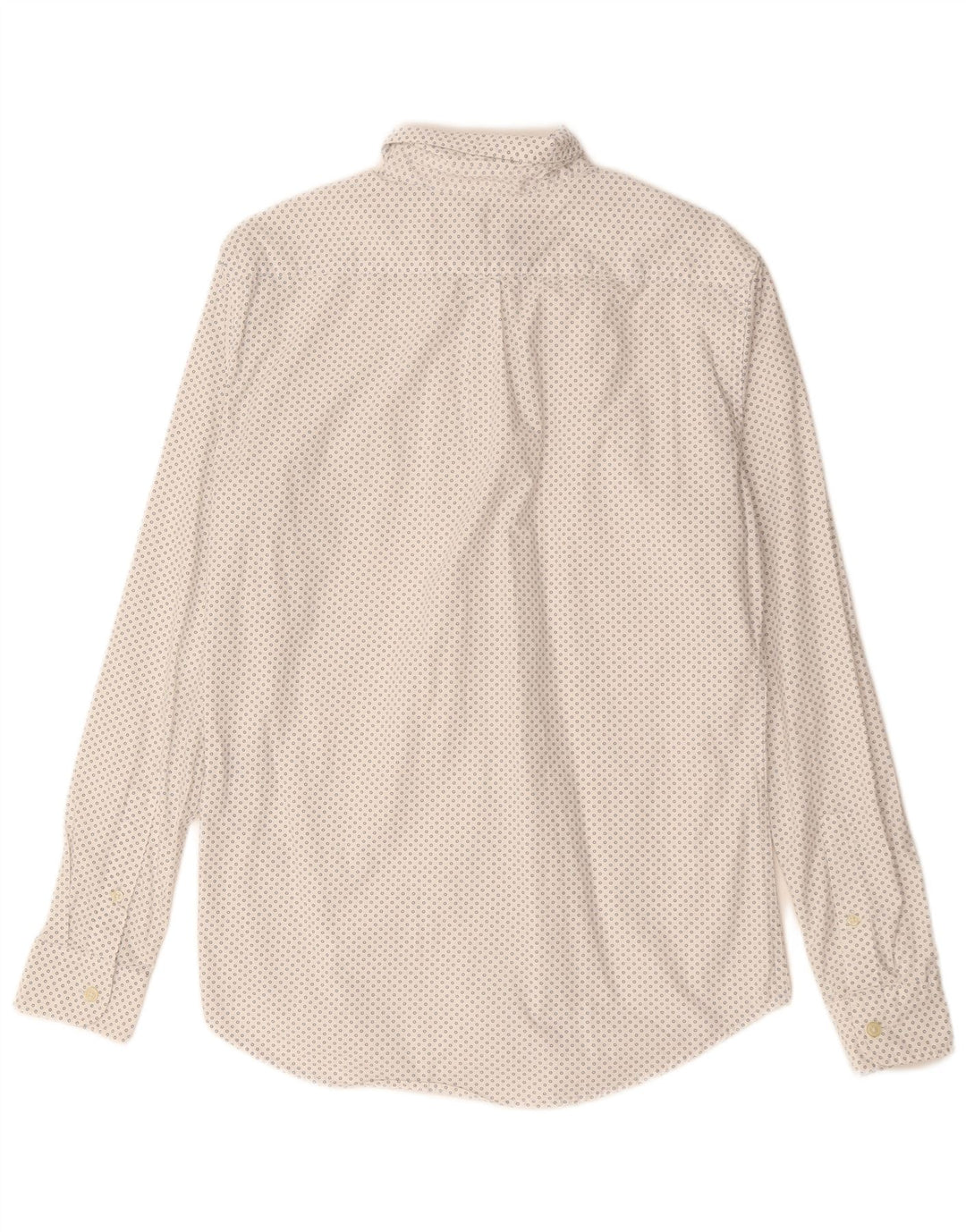 Dockers Herrenhemd aus mittelweißer, geometrischer Baumwolle