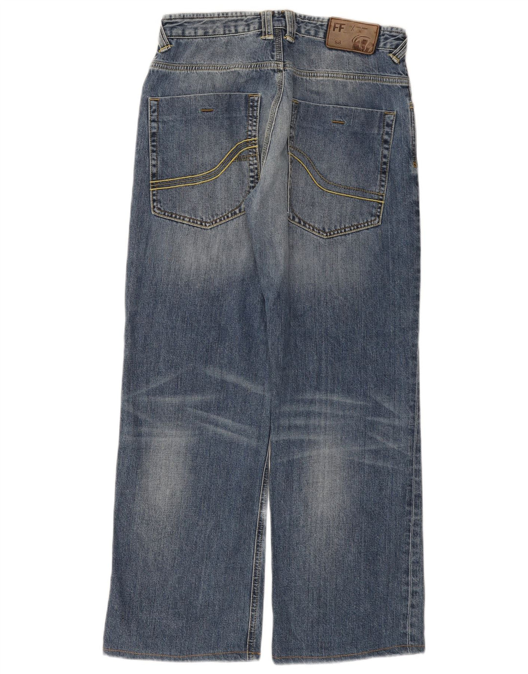 Fat Face Herren-Jeans mit weitem Bein, W30 L29, blaue Baumwolle