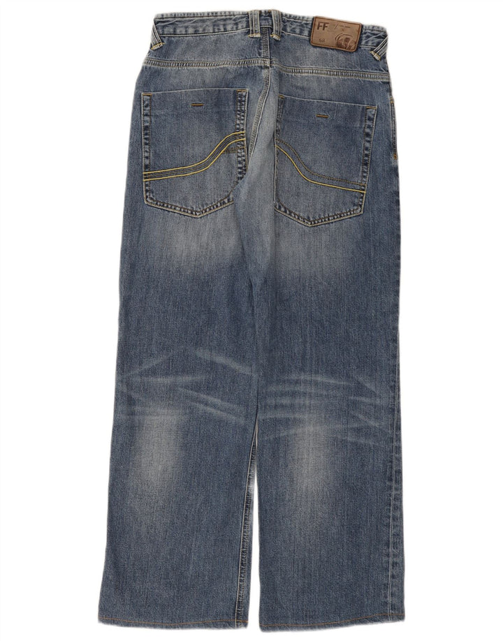Fat Face Herren-Jeans mit weitem Bein, W30 L29, blaue Baumwolle
