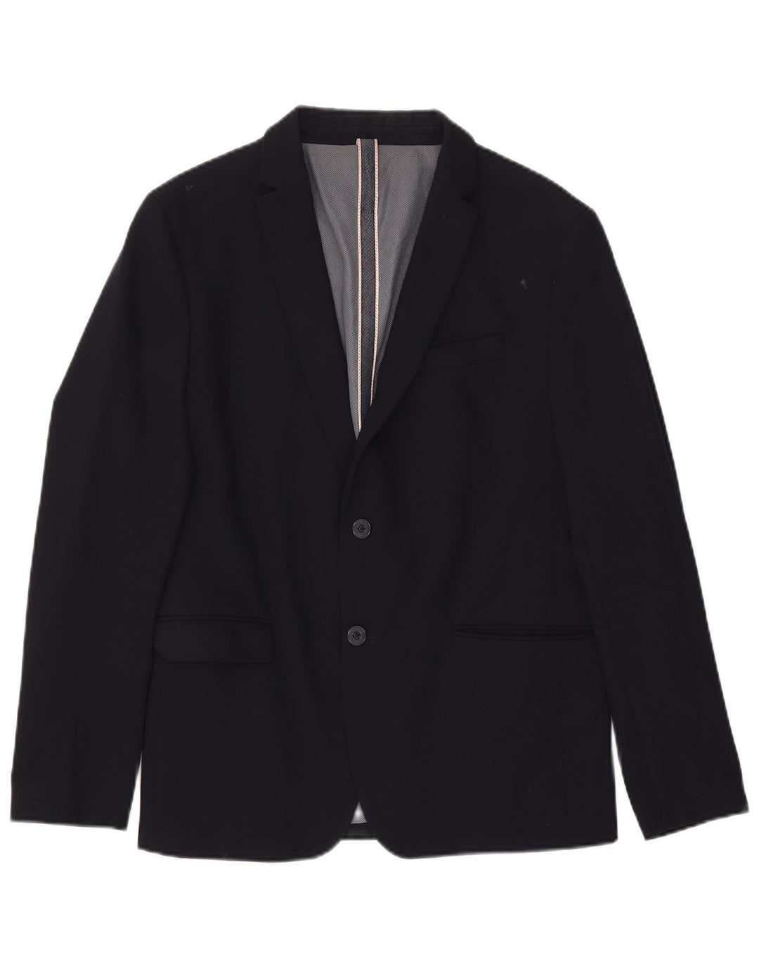 Zara Herren 2-Knopf-Blazerjacke IT 54 2XL Marineblau