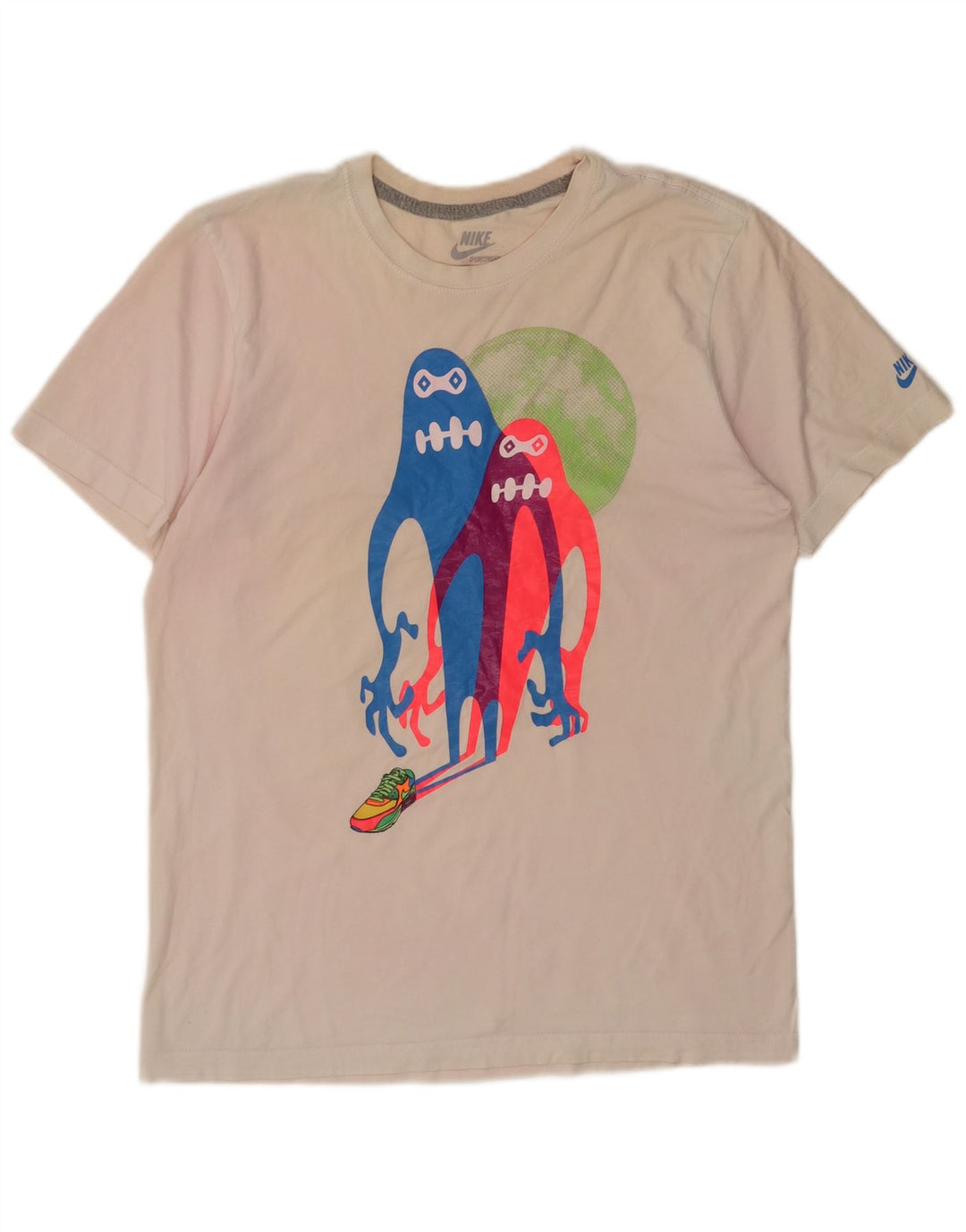 Nike Herren-T-Shirt mit Standard-Passform und Grafik, Mittelweiß