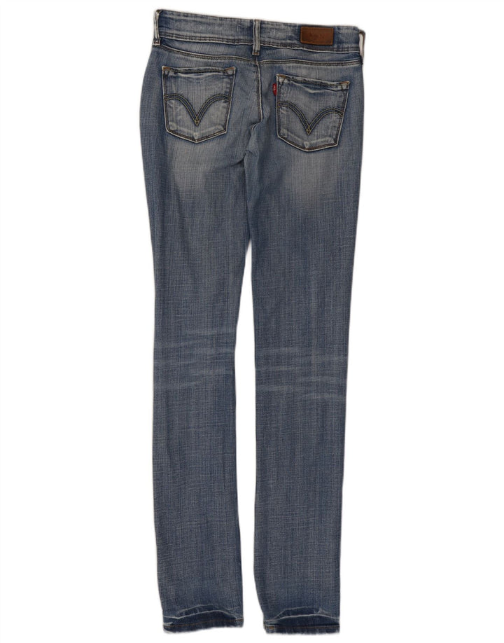 Levi's Damen 571 Slim Jeans W28 L34 Blaue Baumwolle