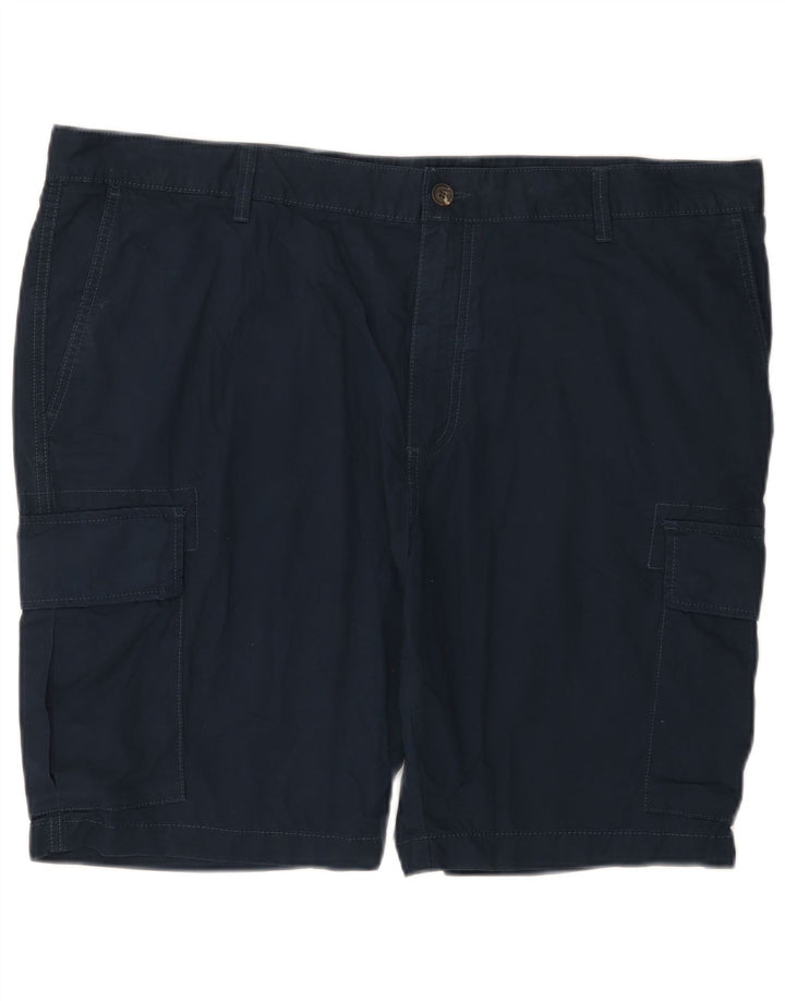 Marks & Spencer Herren Cargoshorts W42 2XL Marineblau Baumwolle