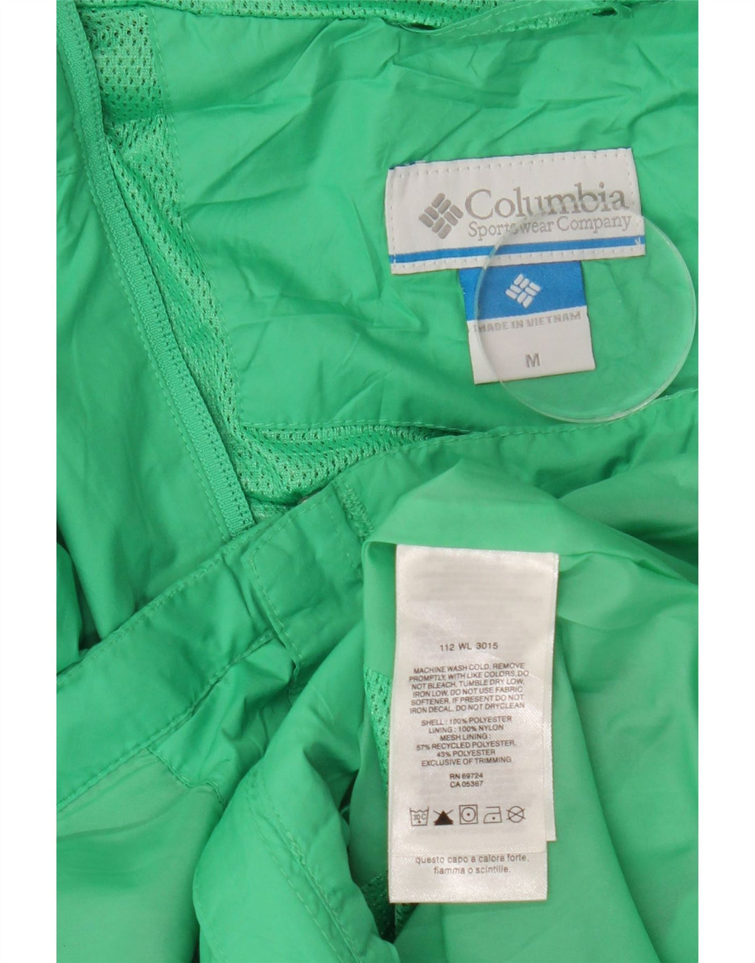 Columbia Damen-Regenjacke mit Kapuze, UK 14, mittelgrün, Polyester