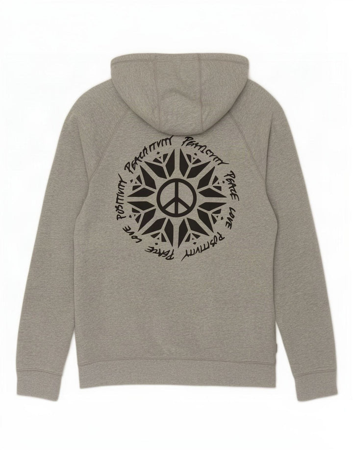Vans Herren-Kapuzenpullover mit Grafik, mittelgraue Baumwolle