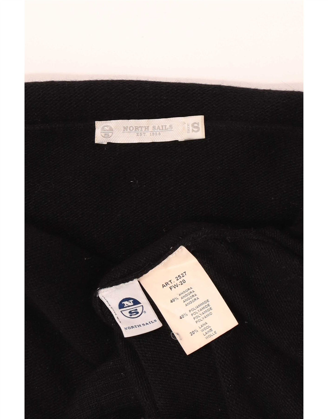 North Sails Damen Rollkragenpullover, Größe S, Schwarz, Angora