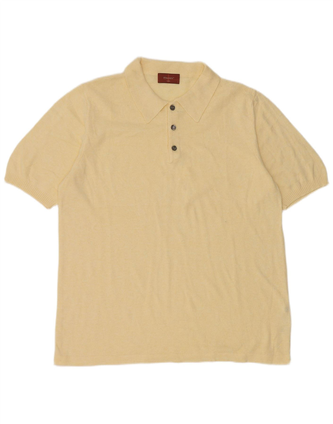 Marks & Spencer Herren-Poloshirt, großes gelbes Acryl